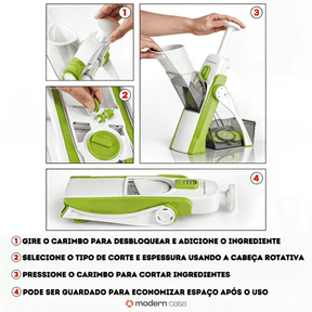 Cortador Mandoline Multifuncional 5 Funções