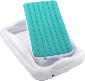 Colchão inflável portátil para crianças com trilho embutido