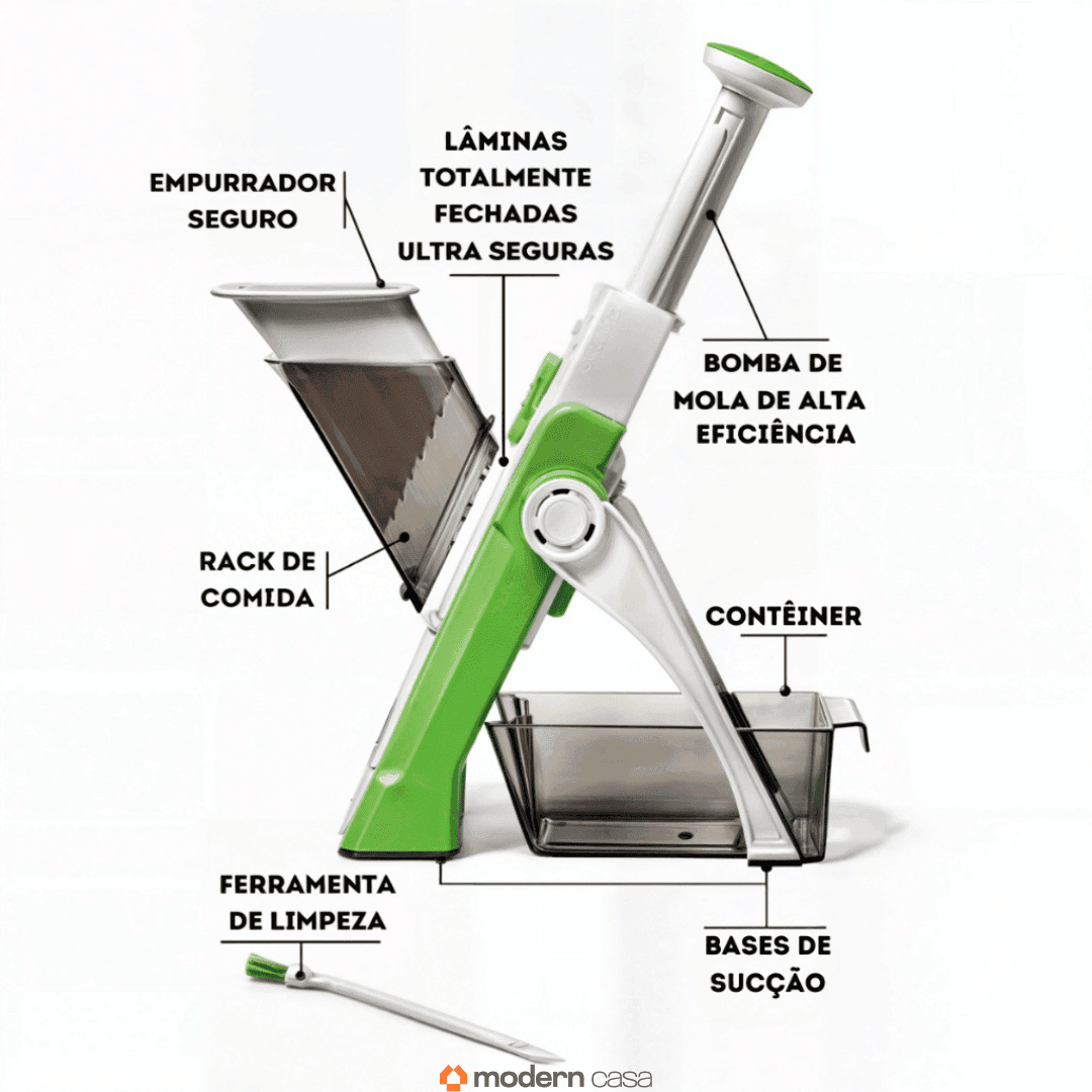 Cortador Mandoline Multifuncional 5 Funções