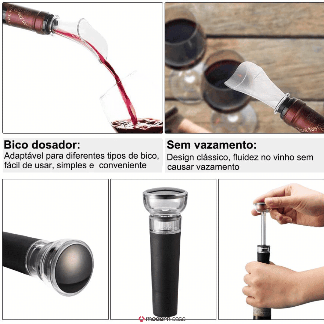 Abridor de Vinho Elétrico Automático