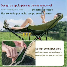 ( COMPRE 1 E LEVE 2 ) Cadeira de Camping Portátil Ajustável e Dobrável
