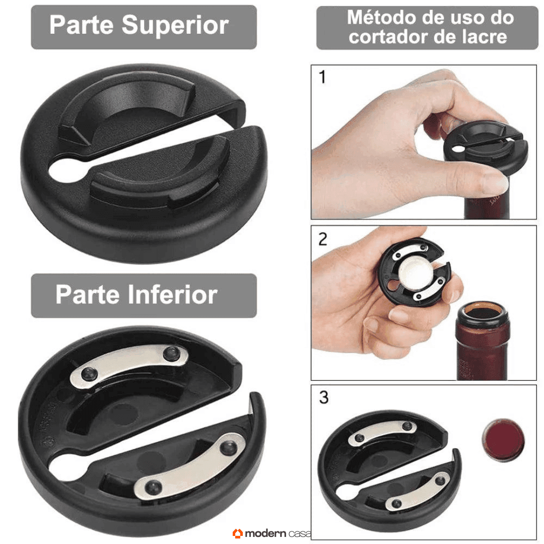 Abridor de Vinho Elétrico Automático