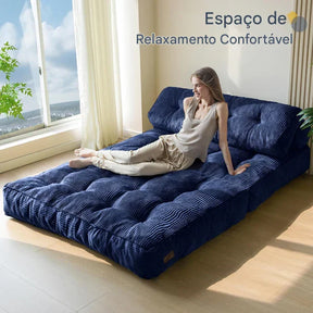Sofá-Cama Dobrável com Travesseiro