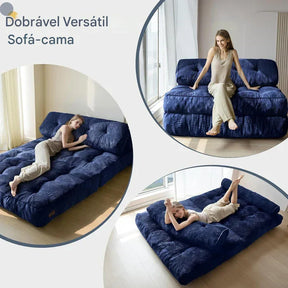 Sofá-Cama Dobrável com Travesseiro