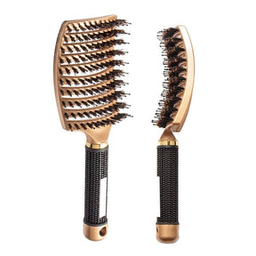 Escova De Cabelo De Nylon e Cerdas Desembaraçadora