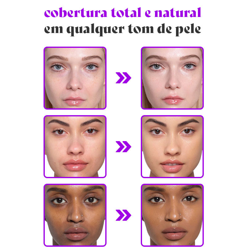 Corretivo Bastão Coreano 2 em 1 - Cobertura Perfeita 100% Natural