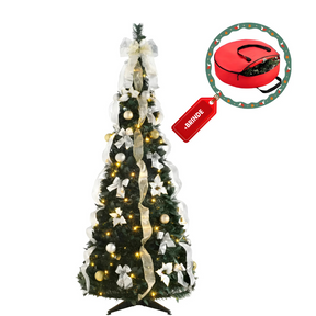 Árvore de Natal Retrátil Estilo Pinheiro - Decoração Luxuosa + BRINDE HOJE
