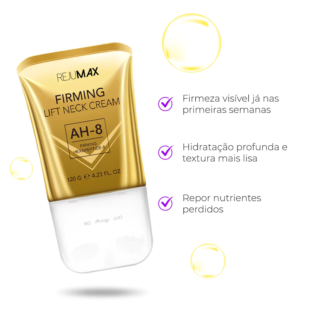 RejuMax - Combo Rejuvenescedor Para Pescoço e Olhos Que Firma e Suaviza Linhas Devolvendo Juventude à Pele